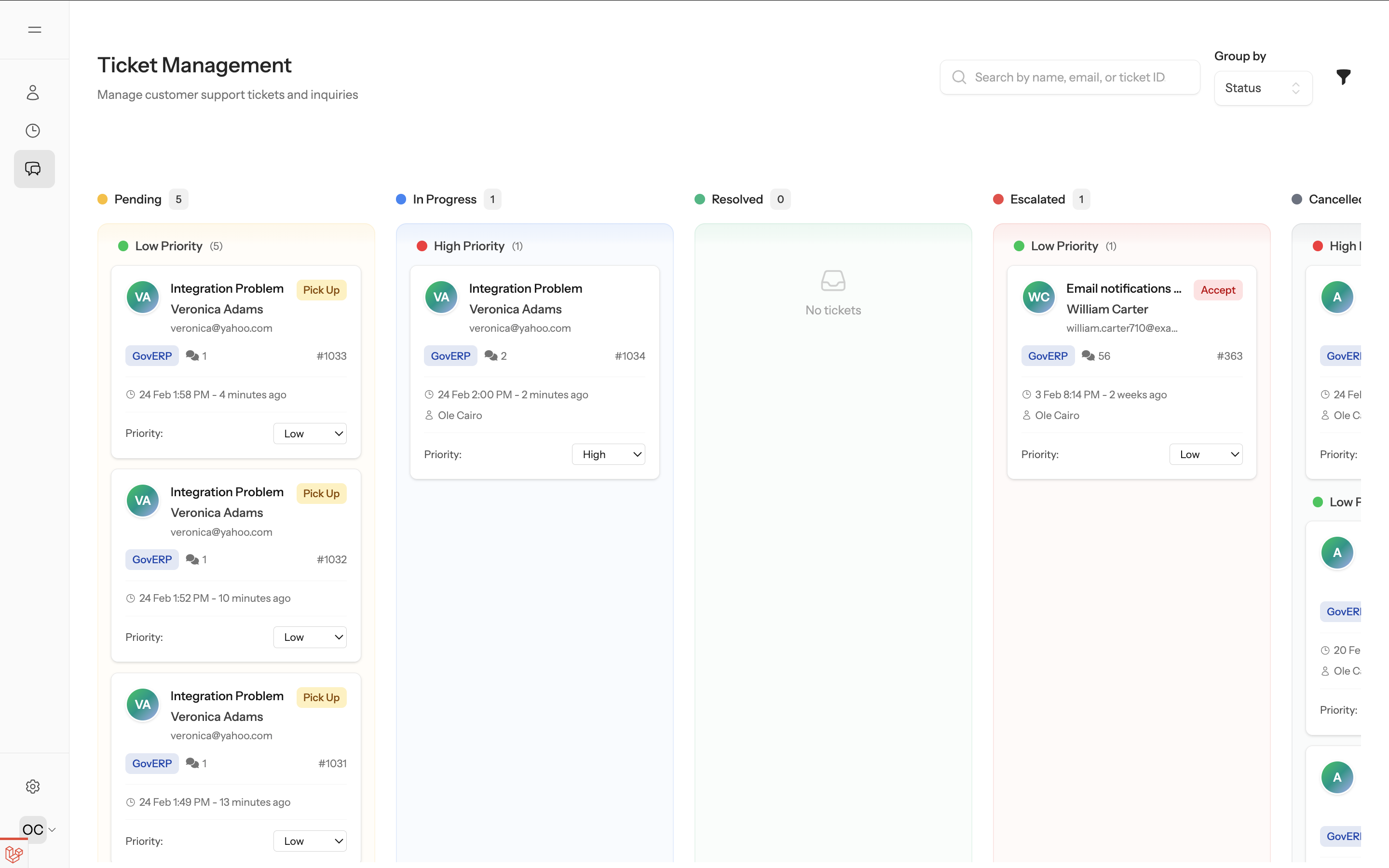 Kira Support Queue Snapshot